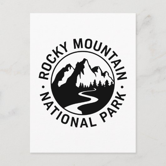Rocky Mountain National Park Embleem Briefkaart (Voorkant)