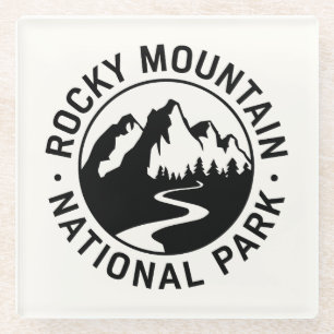 Rocky Mountain National Park Embleem Glazen Onderzetter