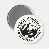 Rocky Mountain National Park Embleem Magneet (Voorkant / Achterkant)