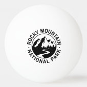 Rocky Mountain National Park Embleem Pingpongbal (Voorkant)