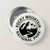 Rocky Mountain National Park Embleem Ronde Button 7,6 Cm (Voorkant /achterkant)