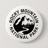 Rocky Mountain National Park Embleem Ronde Button 7,6 Cm (Voorkant)