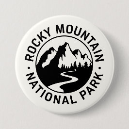 Rocky Mountain National Park Embleem Ronde Button 7,6 Cm