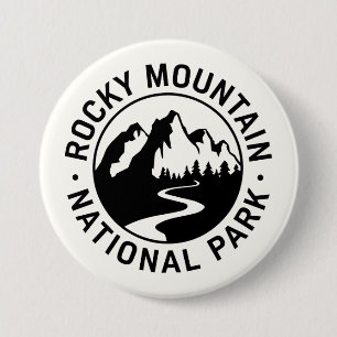 Rocky Mountain National Park Embleem Ronde Button 7,6 Cm