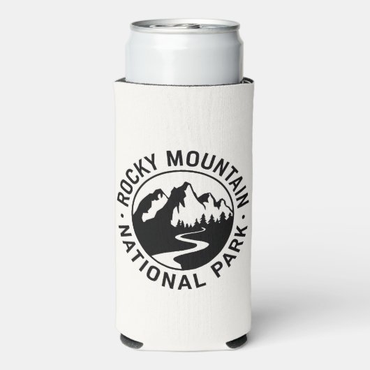 Rocky Mountain National Park Embleem Seltzer Blikjeskoeler (Seltzer Achterkant)