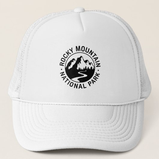 Rocky Mountain National Park Embleem Trucker Pet (Voorkant)
