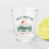 Rocky Mountain National Park Forest Landscape Shot Glas (Voorkant)