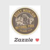 Rocky Mountain National Park Forest Landscape Sticker (Vel)