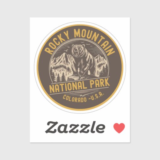 Rocky Mountain National Park Forest Landscape Sticker (Vel)
