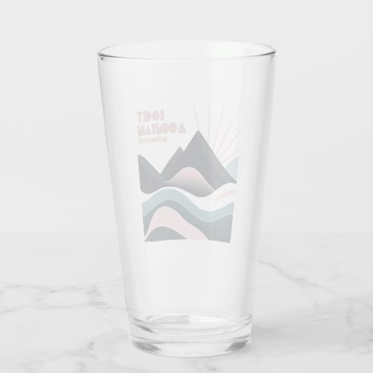 Rocky Mountain National Park Gekleurde heuvels Glas (Achterkant)