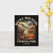 Rocky Mountain National Park Herfst Camping Kaart (Gele Bloem)