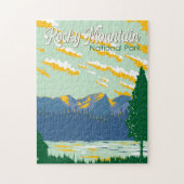 Rocky Mountain National Park Illustratie Reizen Legpuzzel (Verticaal)