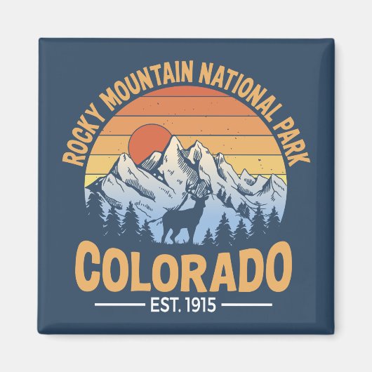 Rocky Mountain National Park Magnet Colorado (Voorkant)