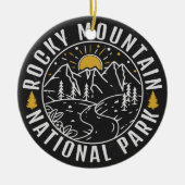 Rocky Mountain National Park Minimalistische souve Keramisch Ornament (Voorkant)