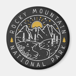 Rocky Mountain National Park Minimalistische souve Magneet