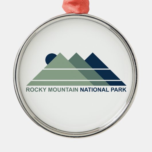 Rocky Mountain National Park Mountain Sun Metalen Ornament (Voorkant)