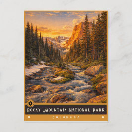 Rocky Mountain National Park | Oude ansichtkaart Briefkaart