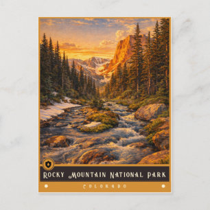 Rocky Mountain National Park   Oude ansichtkaart Briefkaart