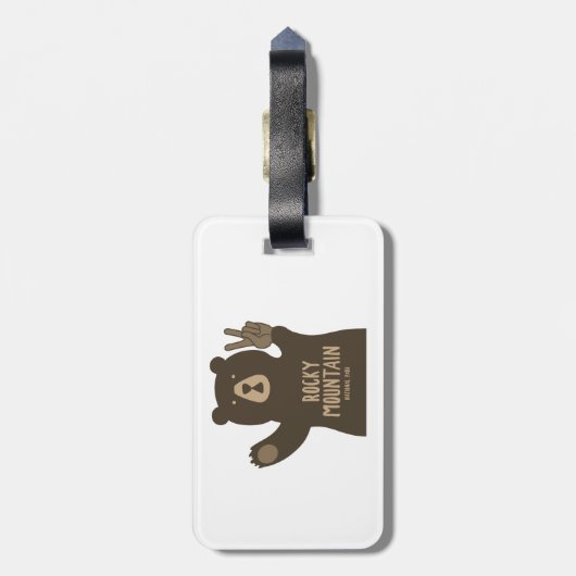 Rocky Mountain National Park Peace Beer Bagagelabel (Achterkant verticaal)