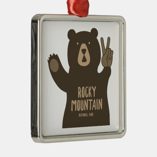 Rocky Mountain National Park Peace Beer Metalen Ornament (Rechts)