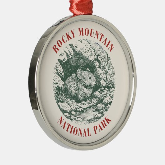 Rocky Mountain National Park Pika Ornament - R&G (Rechts)