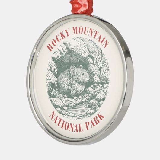 Rocky Mountain National Park Pika Ornament - R&G (Links)