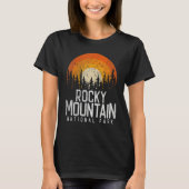 Rocky Mountain National Park Retro Style T-shirt (Voorkant)