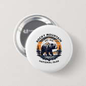 Rocky Mountain National Park Ronde Button 5,7 Cm (Voorkant /achterkant)