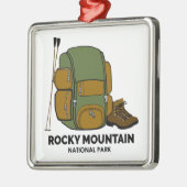 Rocky Mountain National Park rugzak Metalen Ornament (Links)