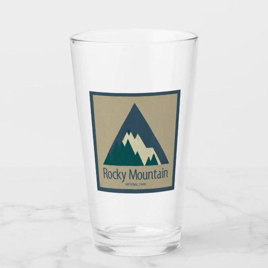 Rocky Mountain National Park Rustic Glas (Voorkant)