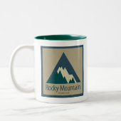 Rocky Mountain National Park Rustic Tweekleurige Koffiemok (Links)