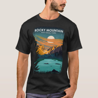 Rocky Mountain National Park 's Nachts Vintage Min T-shirt