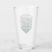 Rocky Mountain National Park Schild Glas (Achterkant)