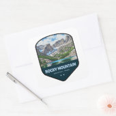 Rocky Mountain National Park Schild Vierkante Sticker (Envelop)
