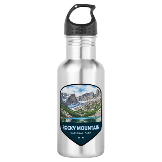 Rocky Mountain National Park Schild Waterfles (Voorkant)