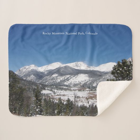 Rocky Mountain National Park sherpa blanket Sherpa Deken (Voorkant (horizontaal))