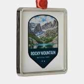 Rocky Mountain National Park Shield Metalen Ornament (Rechts)