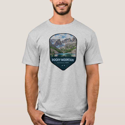 Rocky Mountain National Park Shield T-shirt (Voorkant)