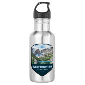 Rocky Mountain National Park Shield Waterfles (Voorkant)