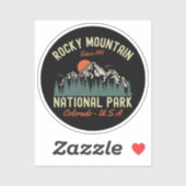Rocky Mountain National Park Since 1915 Sticker (Vel)