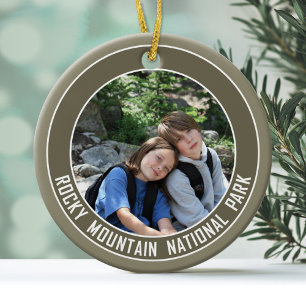 Rocky Mountain National Park Souvenir Foto Keramisch Ornament