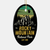 Rocky Mountain National Park  souvenirs jaren 60 Keramisch Ornament (Rechts)