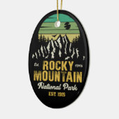 Rocky Mountain National Park  souvenirs jaren 60 Keramisch Ornament (Links)