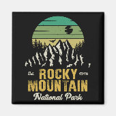 Rocky Mountain National Park  souvenirs jaren 60 Magneet (Voorkant)