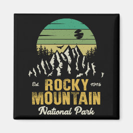 Rocky Mountain National Park  souvenirs jaren 60 Magneet