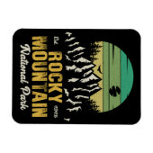 Rocky Mountain National Park  souvenirs jaren 60 Magneet (Horizontaal)