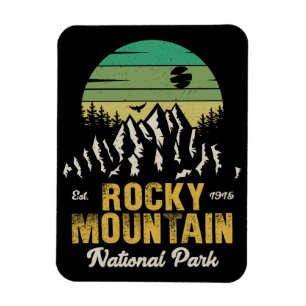 Rocky Mountain National Park  souvenirs jaren 60 Magneet