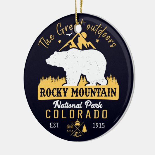 Rocky Mountain National Park  souvenirs Keramisch Ornament (Links)
