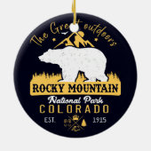 Rocky Mountain National Park souvenirs Keramisch Ornament (Achterkant)