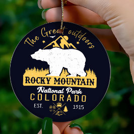 Rocky Mountain National Park  souvenirs Keramisch Ornament